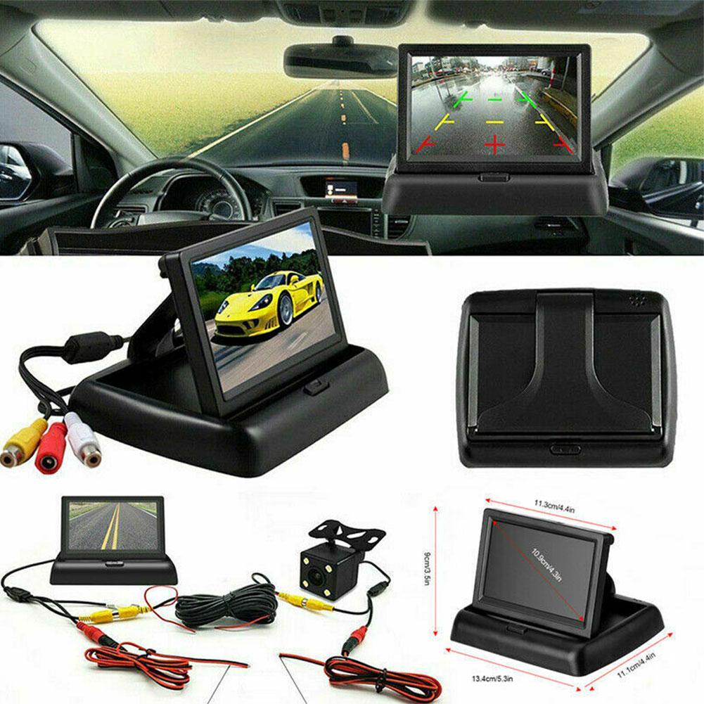 4.3" TFT LCD Monitor + Reversing Camera 170° Car Rear View Kit For Car Truck Van