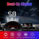 A500 3.5" Car HUD Head Up Display Projector OBD Temperature Over Speed Warning