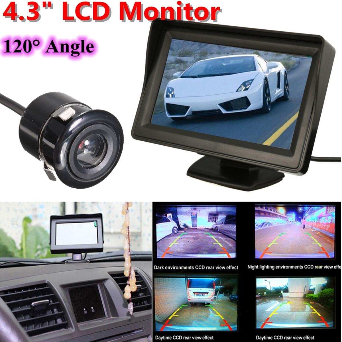 4.3 Inch Car Monitor TFT LCD Display Cameras Reverse Camera Parking System Rearview Backup Monitors