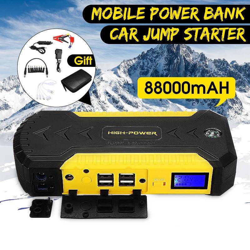 88000/89800mAH Automobile USB Emergency Battery Car Jump Starter Power Bank Charger For Car